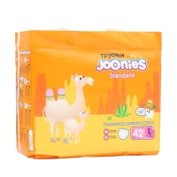 Подгузники-трусики JOONIES Standard, размер L (9-14 кг), 42 шт. Подгузники-трусики JOONIES Standard, размер L (9-14 кг), 42 шт.