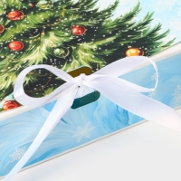 Новый год. Коробка подарочная новогодняя складная, упаковка, &laquo;Снежная Ёлка&raquo;, 20 &times; 18 &times; 5 см.