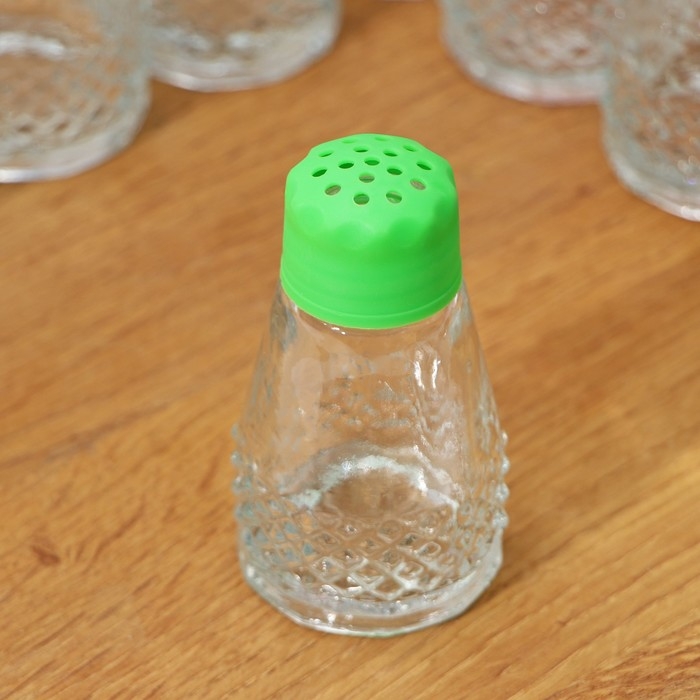 Набор стеклянных солонок Доляна &laquo;Глория&raquo;, 50 мл, 4,5&times;8 см, 20 предметов, цвет МИКС