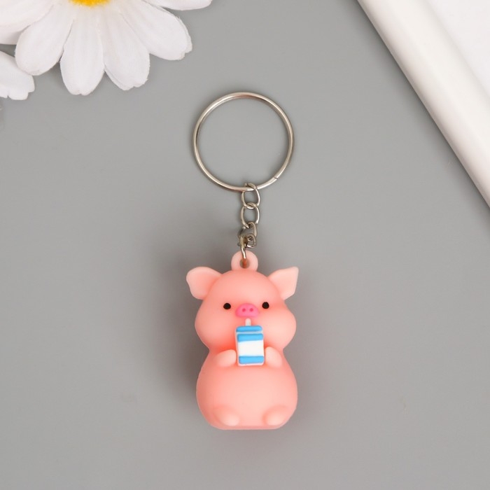 Брелок резина Брелок резина "Милый поросенок" МИКС 3,5х2,5 см