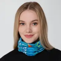 Многофункциональная бандана Bolt, ярко-бирюзовая