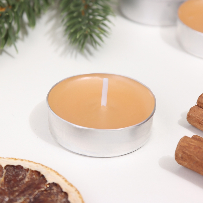 Набор чайных свечей ароматических "Корица", 6 шт