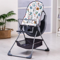 Стульчик для кормления Selby 252 «Совы», цвет серый Стульчик для кормления Selby 252 «Совы», цвет серый