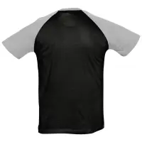 Футболка мужская двухцветная Funky 150, черная с серым меланжем, размер M