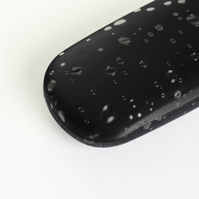 Футляр для очков на хлопушке, длина 16 см, цвет чёрный Футляр для очков на хлопушке, длина 16 см, цвет чёрный