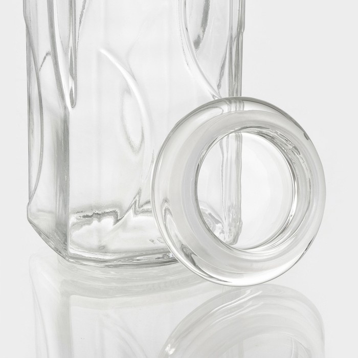 Банка стеклянная для сыпучих продуктов &laquo;Лорд&raquo;, 1,3 л, 9,5&times;22,5 см