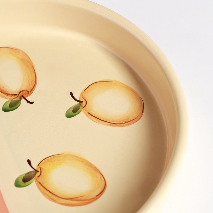 Блюдо "Харизма" 0,5л / 20х3,5см, персиковый поцелуй