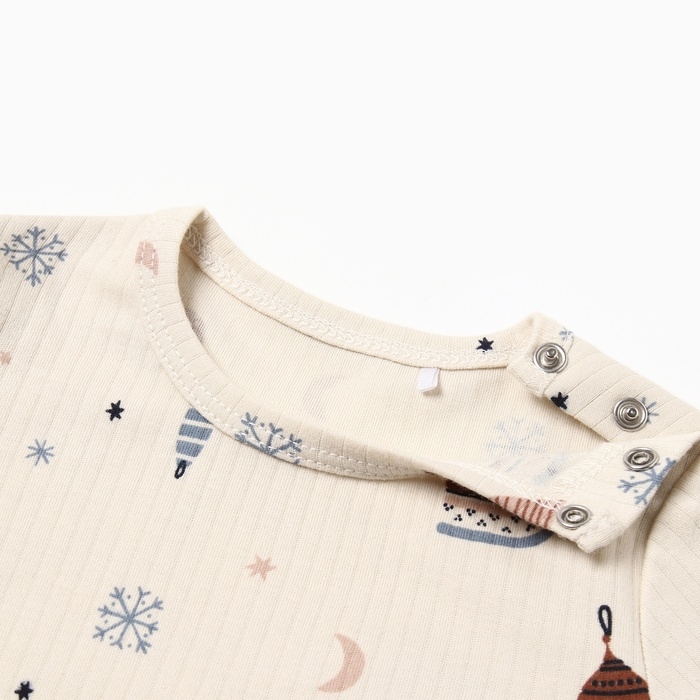 Костюм (джемпер и брюки) Крошка Я "Новогодние игрушки", рост 68-74 см