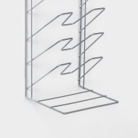 Подставка под крышки вертикальная, 5 ярусов 15×16×36 см, цвет хром Подставка под крышки вертикальная, 5 ярусов 15×16×36 см, цвет хром