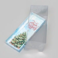 Коробка с прозрачной крышкой под рулет "Верь в Чудеса", 30 х 12 х 12 Коробка с прозрачной крышкой под рулет "Верь в Чудеса", 30 х 12 х 12