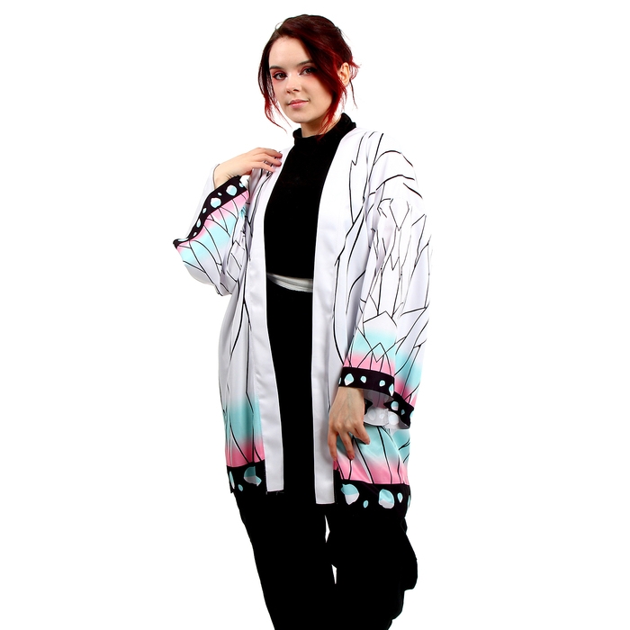 Карнавальное хаори &laquo;Демонический клинок&raquo;, р. 48-50 (XL), цвет белый