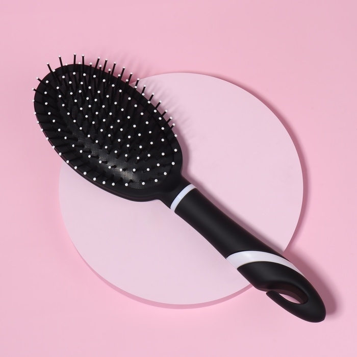 Расчёска массажная, 6,5 &times; 25 см, цвет МИКС