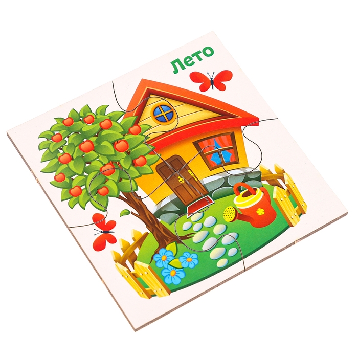 Развивающие пазлы из дерева &laquo;Времена года&raquo;