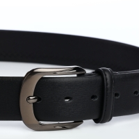 Ремень мужской, ширина 3,5 см, винт, пряжка металл, цвет чёрный Ремень мужской, ширина 3,5 см, винт, пряжка металл, цвет чёрный