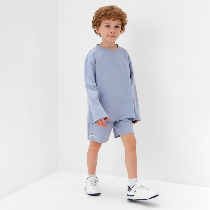 Футболка детская с дл.рукавом  KAFTAN, р. 36 (134-140 см), серый