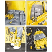 Тетрадь 48 листов в клетку "Мой стиль", обложка мелованный картон, матовая ламинация, МИКС Тетрадь 48 листов в клетку "Мой стиль", обложка мелованный картон, матовая ламинация, МИКС