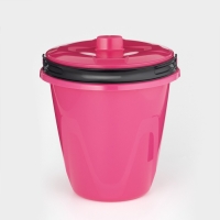 Ведро с крышкой «Лайт», 5 л, цвет розовый Ведро с крышкой «Лайт», 5 л, цвет розовый