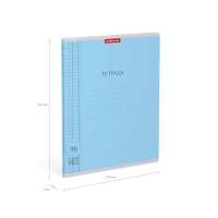 Тетрадь 96 листов в клетку, ErichKrause "Классика CoverPrо", пластиковая обложка, блок офсет 100% белизна, МИКС Тетрадь 96 листов в клетку, ErichKrause "Классика CoverPrо", пластиковая обложка, блок офсет 100% белизна, МИКС