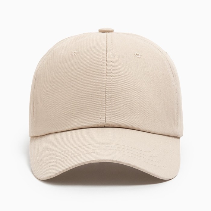 Кепка женская однотонная MINAKU цвет бежевый, р-р 58 Кепка женская однотонная MINAKU цвет бежевый, р-р 58