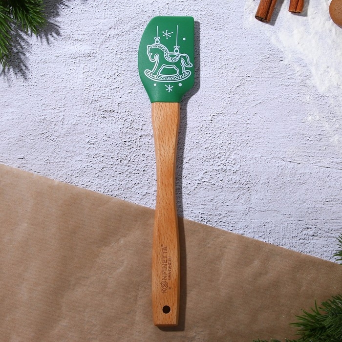 Новый год. Лопатка силиконовая &laquo;Лошадка&raquo;, 23.3 х 4.3 см