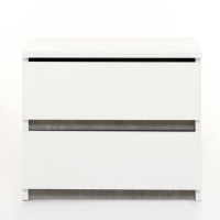 Тумба прикроватная Бейрут, 502х426х430, Белый/Бетон