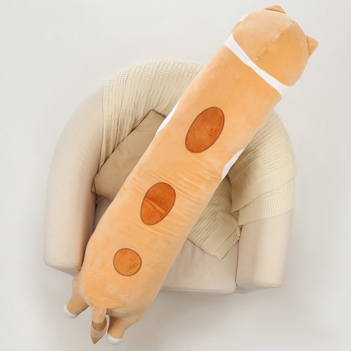 Шкурка мягкой игрушки «Кот-батон», 130 см, цвет рыжий, без набивки Шкурка мягкой игрушки «Кот-батон», 130 см, цвет рыжий, без набивки