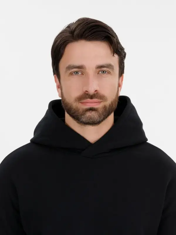 Худи оверсайз унисекс Snuggie, черное, размер XS/S