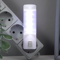 Ночник пластик от сети "Вытянутый цилиндр" 10,5х2,7х2,3 см RISALUX Ночник пластик от сети "Вытянутый цилиндр" 10,5х2,7х2,3 см RISALUX