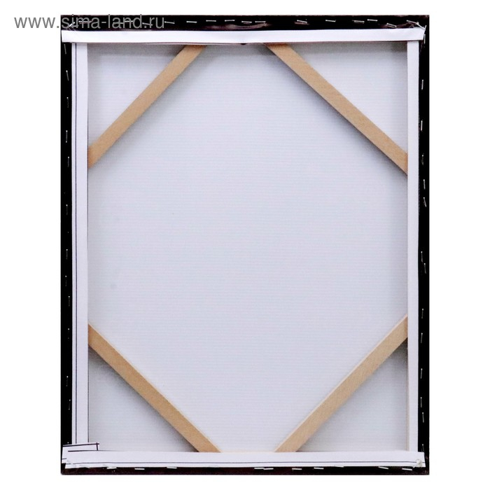 Картина на холсте "Правила дома" на черном 40х50 см