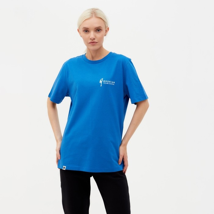 Футболка President Спорт.Фигурное катание, размер, М, цвет синий Футболка President Спорт.Фигурное катание, размер, М, цвет синий