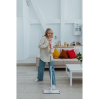 Швабра с отжимом и водосгоном Raccoon, 2 насадки из микрофибры 39×12 см, стальная ручка 130 см Швабра с отжимом и водосгоном Raccoon, 2 насадки из микрофибры 39×12 см, стальная ручка 130 см