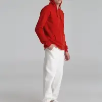 Толстовка на молнии с капюшоном Siverga Heavy 2.0, красная, размер XS