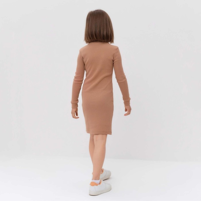 Платье для девочки MINAKU цвет бежевый, рост 158 см