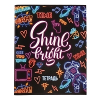 Комплект тетрадей из 4 штук, 96 листов в клетку Calligrata "Неон", обложка мелованный картон, блок офсет Комплект тетрадей из 4 штук, 96 листов в клетку Calligrata "Неон", обложка мелованный картон, блок офсет