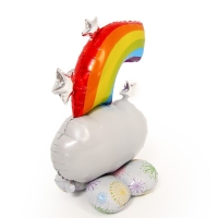 Шар фольгированный 40" &laquo;Радуга на подставке&raquo;, под воздух