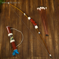 Сувенирный набор "Лук и 10 стрел" 130х6х6 см Сувенирный набор "Лук и 10 стрел" 130х6х6 см