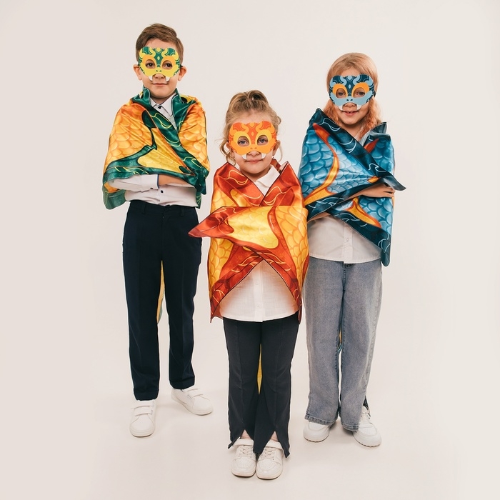 Карнавальная маска &laquo;Прикольная змейка&raquo;, цвет красный