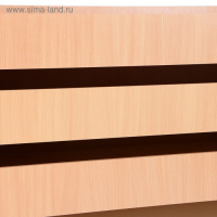 Кровать детская 3-ярусная выкатная, 1480х652х720, Бук бавария светлый