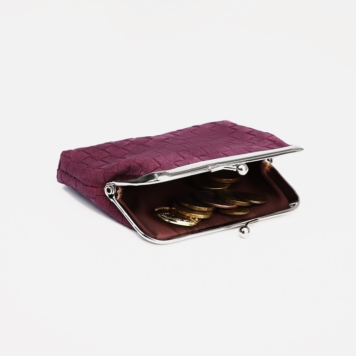 Кошелёк женский на фермуаре, цвет фиолетовый Кошелёк женский на фермуаре, цвет фиолетовый