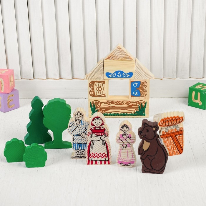 Конструктор &laquo;Сказки. Маша и медведь&raquo;, 17 деталей