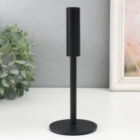 Подсвечник металл на 1 свечу "Симпл" d=2 см чёрный 9х22 см Подсвечник металл на 1 свечу "Симпл" d=2 см чёрный 9х22 см