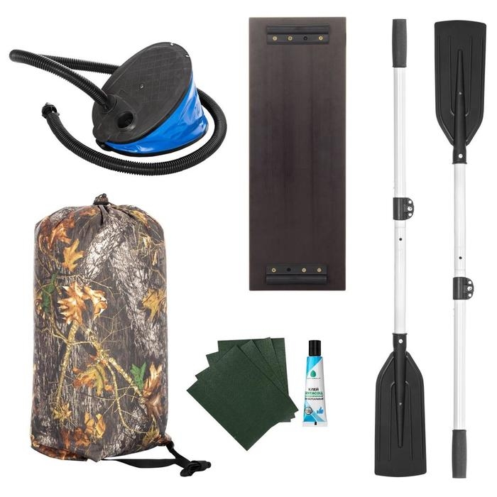 Лодка &laquo;Бриз&raquo; 190 с вёслами, цвет зелёный