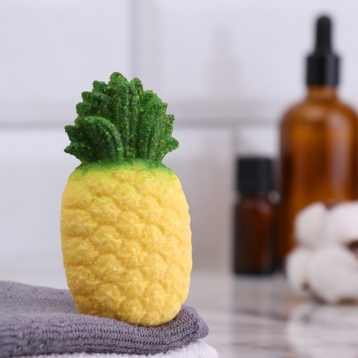 Бомбочка для ванны Бомбочка для ванны "Ананас - Цитрус" 80 г