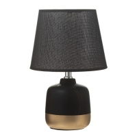Настольная лампа "Агас" E14 40Вт черный-золото 20х20х31 см RISALUX