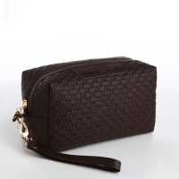 Косметичка на молнии, цвет коричневый Косметичка на молнии, цвет коричневый