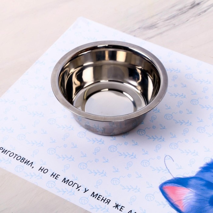 Коврик под миску &laquo;У меня же лапки&raquo; 43х28 см