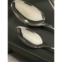 Набор столовых приборов из нержавеющей стали «Руно», 24 предмета, на подставке, цвет серебряный Набор столовых приборов из нержавеющей стали «Руно», 24 предмета, на подставке, цвет серебряный