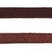 Поводок кожаный однослойный длинный, 2 м х 2 см, коричневый Поводок кожаный однослойный длинный, 2 м х 2 см, коричневый