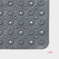 Коврик противоскользящий в ванну на присосках Доляна &laquo;Массажный&raquo;, 37&times;67 см, цвет МИКС