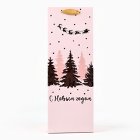 Пакет подарочный новогодний ламинированный под бутылку «Новогодний сюрприз», 13 x 36 x 10 Пакет подарочный новогодний ламинированный под бутылку «Новогодний сюрприз», 13 x 36 x 10